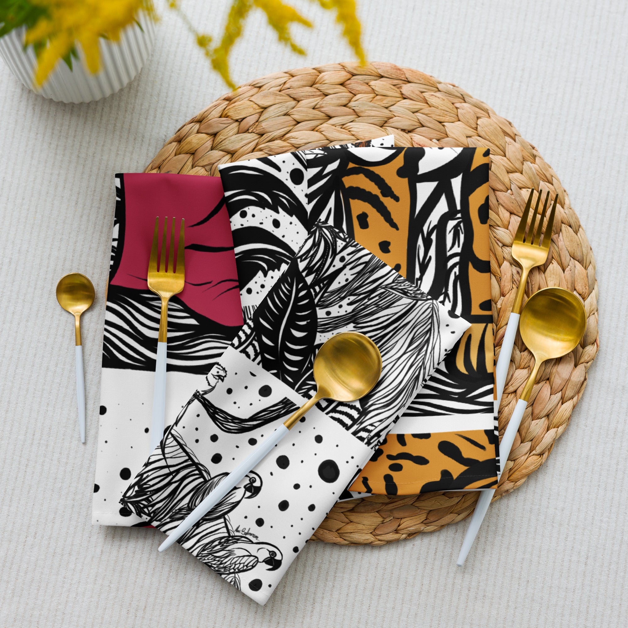 Brazilian animals, Cloth napkin set